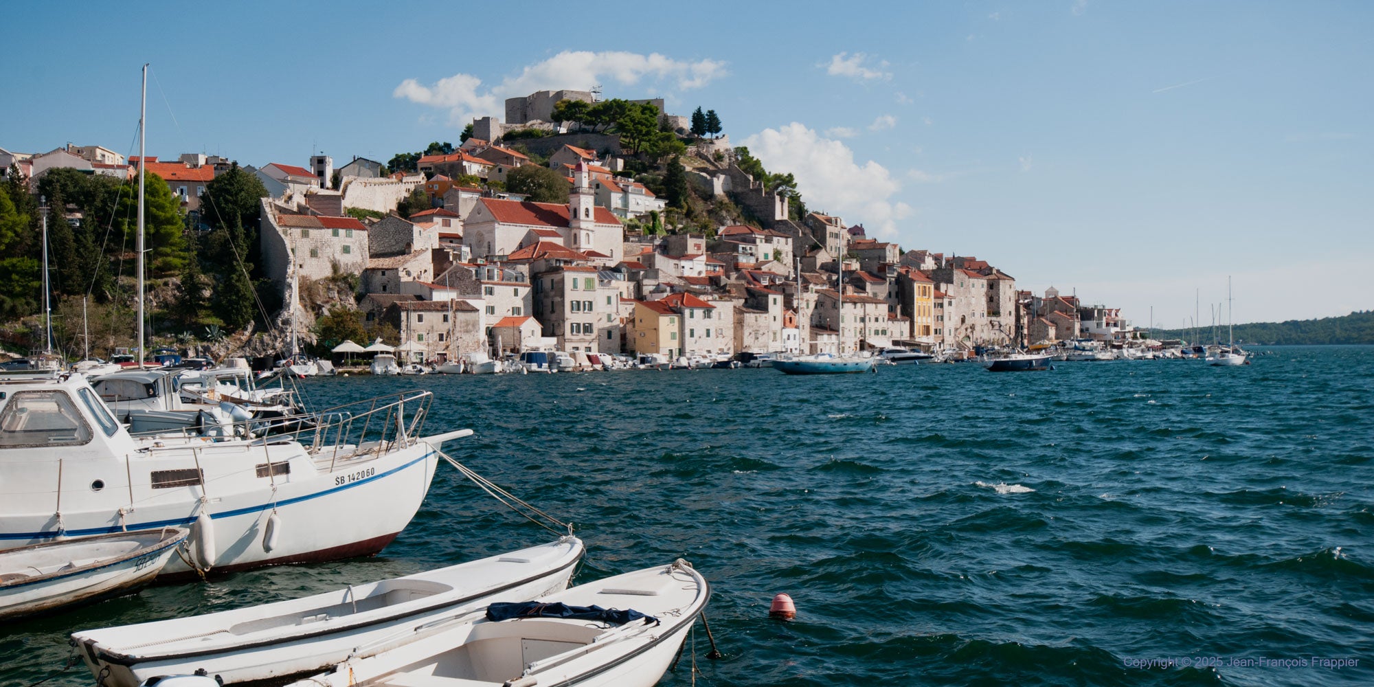 Sibenik - Photographie imprimée encadrée avec cadre noir 40,6 cm X 61,0 cm (16