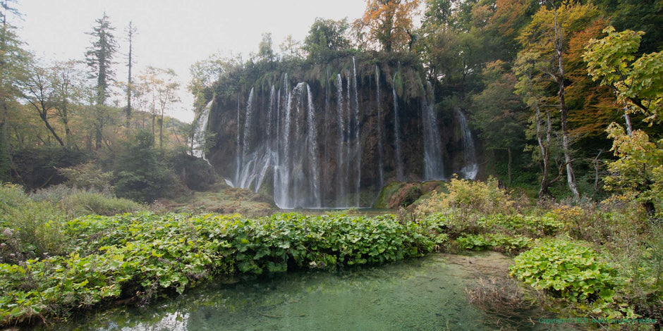 Plitvice 2 - Photograph print framed with black frame 30.5 cm X 45.7 cm (12" X 18")