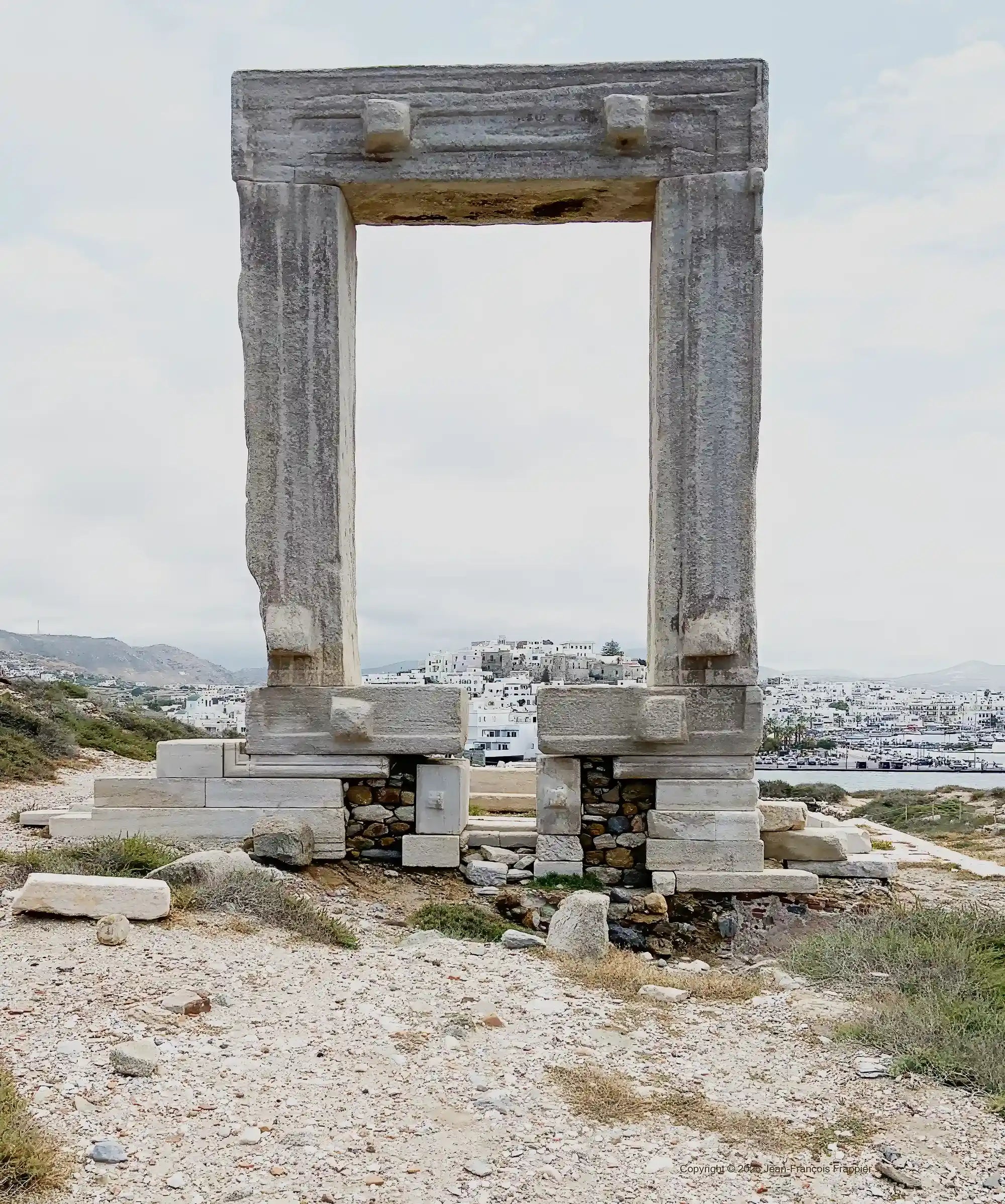 Grèce Naxos 6 - Tirage photographique encadré avec cadre noir 30,5 cm x 45,7 cm (12